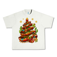 Pistachio Christmas Feliz Navidad Sombrero Tree Urban Heavy Tee - BundleAndBundleShop