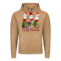 Vintage Camel Merry Christmas wine and cocktails Vintage Hoodie - NancyCooperArtShop