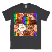 Smoke Pride lgbtq fists seamless pattern Classic Tee - BundleAndBundleShop