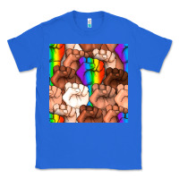 True Royal Pride lgbtq fists seamless pattern Classic Tee - BundleAndBundleShop