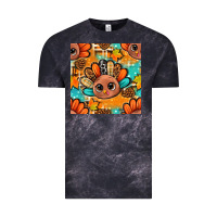 Cloud Black thanksgiving turkey and cone with tartan seamless pattern bbs Vintage Tee - BundleAndBundleShop