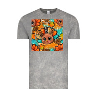 Cloud Rock thanksgiving turkey and cone with tartan seamless pattern bbs Vintage Tee - BundleAndBundleShop