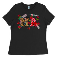 Black valentines day ma Ladies Tee - NancyCooperArtShop