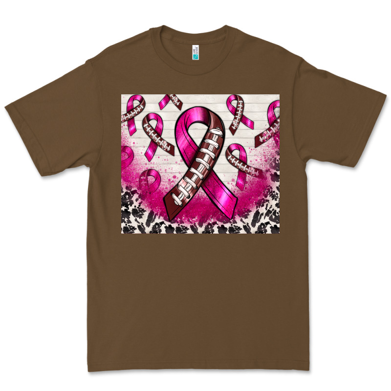 Breast Cancer American Football Ribbon Premium Tee by NancyCooperArtShop | Teevron