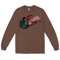 Chestnut leopard flowers cowboy hat Long Sleeve Tee - Jasminsmagicworld