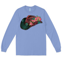 Leopard Flowers Cowboy Hat Long Sleeve Tee | Teevron