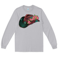 Moon Dust leopard flowers cowboy hat Long Sleeve Tee - Jasminsmagicworld