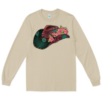 Mushroom leopard flowers cowboy hat Long Sleeve Tee - Jasminsmagicworld