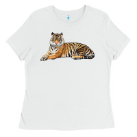 White Tiger Ladies Tee - LillyAllenDesigns