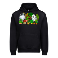 Black Spooky Plants Urban Hoodie - CowhideDigitalArt