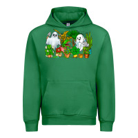 Emerald Spooky Plants Urban Hoodie - CowhideDigitalArt