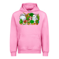 Fuchsia Pink Spooky Plants Urban Hoodie - CowhideDigitalArt