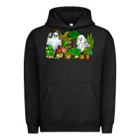 Pigment Black Spooky Plants Urban Hoodie - CowhideDigitalArt