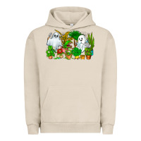 Pigment French Oak Spooky Plants Urban Hoodie - CowhideDigitalArt