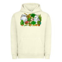 Pigment Pistachio Spooky Plants Urban Hoodie - CowhideDigitalArt