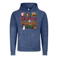 Vintage Denim Official Christmas baking team Vintage Hoodie - NancyCooperArtShop