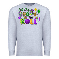 Heather Grey Let the good times roll Premium Sweatshirt - FaDigitalArtStudio