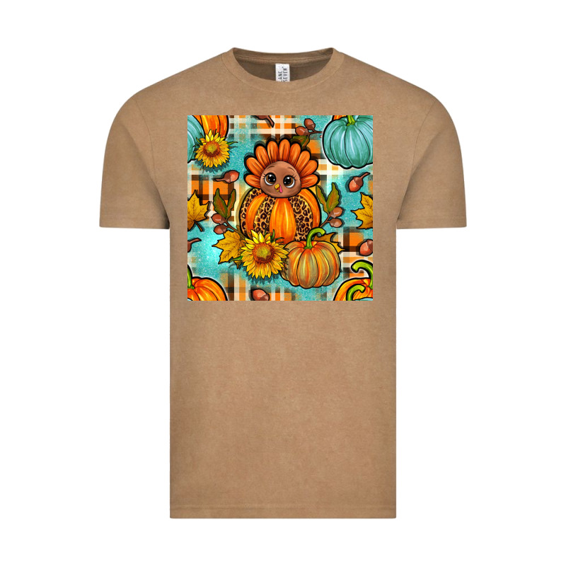 Thanksgiving Turkey With Tartan Seamless Pattern Bbs Vintage Tee by BundleAndBundleShop | Teevron