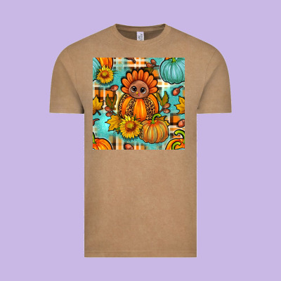 Thanksgiving Turkey With Tartan Seamless Pattern Bbs Vintage Tee Designed By Bundleandbundleshop