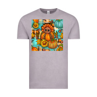 Vintage Zinc thanksgiving turkey with tartan seamless pattern bbs Vintage Tee - BundleAndBundleShop