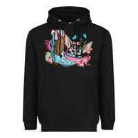 Black Easter cowboy boots hat Heavyweight Hoodie - OliviaCreatesArt