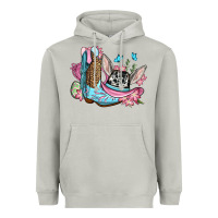 Moon Dust Easter cowboy boots hat Heavyweight Hoodie - OliviaCreatesArt
