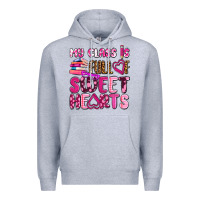 Heather Grey my class is full of sweet hearts olivia Premium Hoodie - OliviaCreatesArt