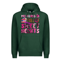 Sports Green my class is full of sweet hearts olivia Premium Hoodie - OliviaCreatesArt
