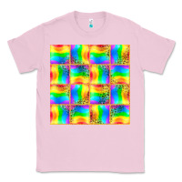 Bubblegum Pink Pride lgbtq flag and leopard with glitter seamless Classic Tee - BundleAndBundleShop