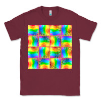 Burgundy Pride lgbtq flag and leopard with glitter seamless Classic Tee - BundleAndBundleShop