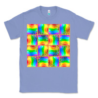 Colony Blue Pride lgbtq flag and leopard with glitter seamless Classic Tee - BundleAndBundleShop