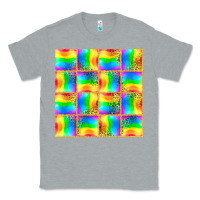 Heather Grey Pride lgbtq flag and leopard with glitter seamless Classic Tee - BundleAndBundleShop