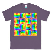 Lavender Pride lgbtq flag and leopard with glitter seamless Classic Tee - BundleAndBundleShop