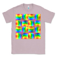 Lilac Pride lgbtq flag and leopard with glitter seamless Classic Tee - BundleAndBundleShop