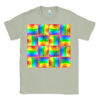 Matcha Pride lgbtq flag and leopard with glitter seamless Classic Tee - BundleAndBundleShop