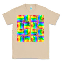 Mushroom Pride lgbtq flag and leopard with glitter seamless Classic Tee - BundleAndBundleShop