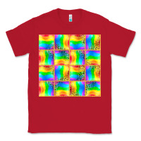 Red Pride lgbtq flag and leopard with glitter seamless Classic Tee - BundleAndBundleShop