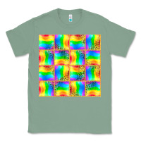 Sage Pride lgbtq flag and leopard with glitter seamless Classic Tee - BundleAndBundleShop