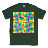 Sports Green Pride lgbtq flag and leopard with glitter seamless Classic Tee - BundleAndBundleShop