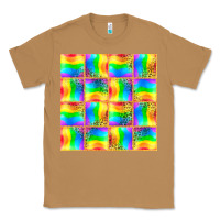 Toasted Coconut Pride lgbtq flag and leopard with glitter seamless Classic Tee - BundleAndBundleShop