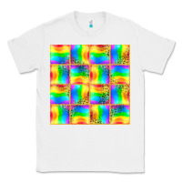 White Pride lgbtq flag and leopard with glitter seamless Classic Tee - BundleAndBundleShop