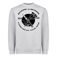 Heather Grey Reverse ın Reverse Love Hate Forever By Your Sıde Heavyweight Sweatshirt - Bettercallsaul