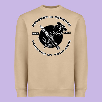 Reverse ın Reverse Love Hate Forever By Your Sıde Heavyweight Sweatshirt Designed By Bettercallsaul