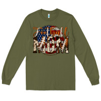 Army Green football mom Long Sleeve Tee - Jasminsmagicworld