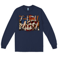 Navy football mom Long Sleeve Tee - Jasminsmagicworld