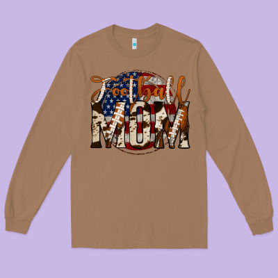 Football Mom Long Sleeve Tee Designed By Jasminsmagicworld