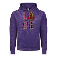 Cloud Purple Love Lady Of Guadalupe Vintage Hoodie - Jasminsmagicworld