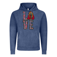 Vintage Denim Love Lady Of Guadalupe Vintage Hoodie - Jasminsmagicworld