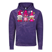 Cloud Purple Pink Christmas winter gnomes Vintage Hoodie - NancyCooperArtShop