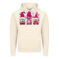 Vintage Artic Pink Christmas winter gnomes Vintage Hoodie - NancyCooperArtShop